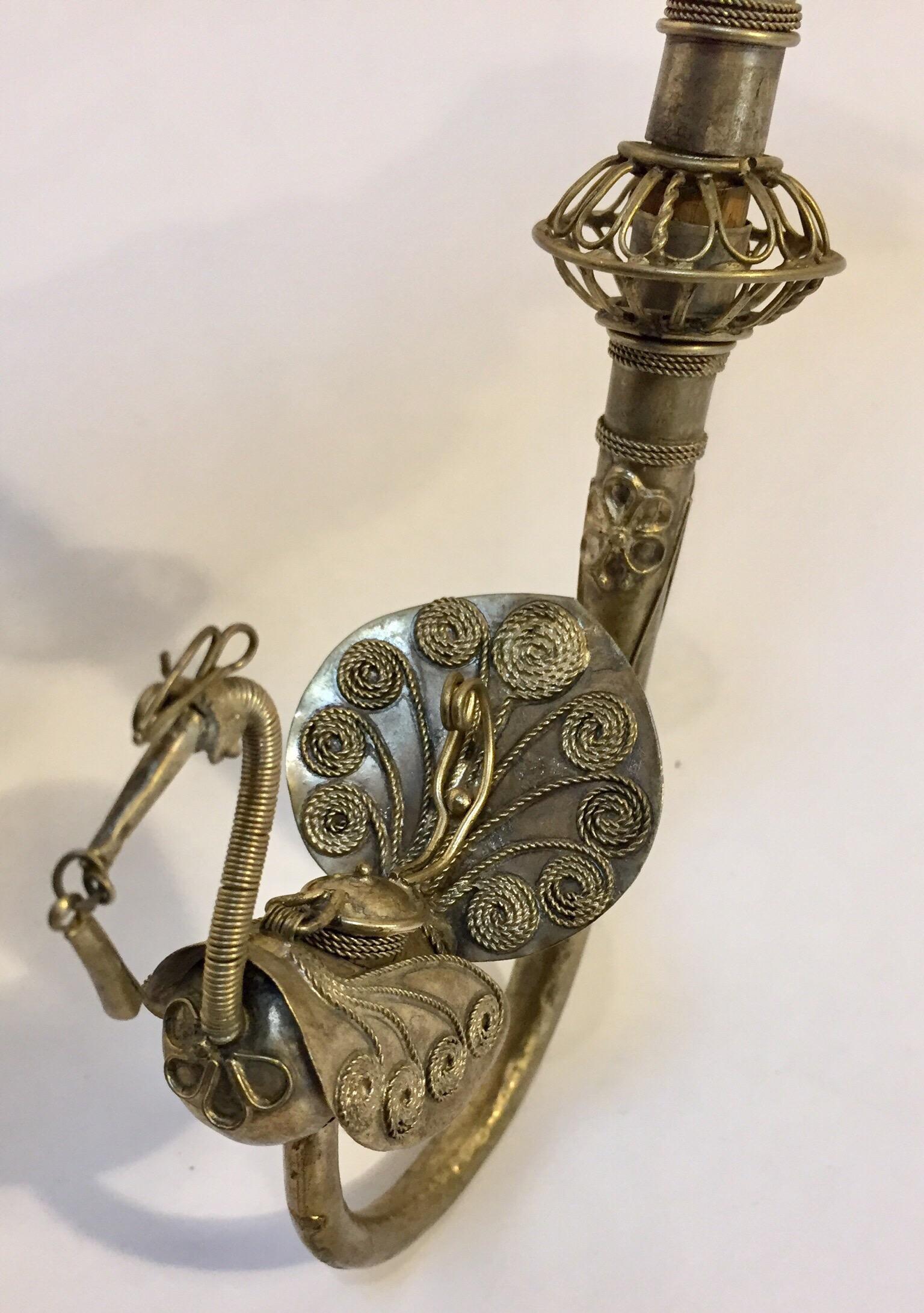 Asian Peacock Form Opium Pipe In Good Condition In North Hollywood, CA