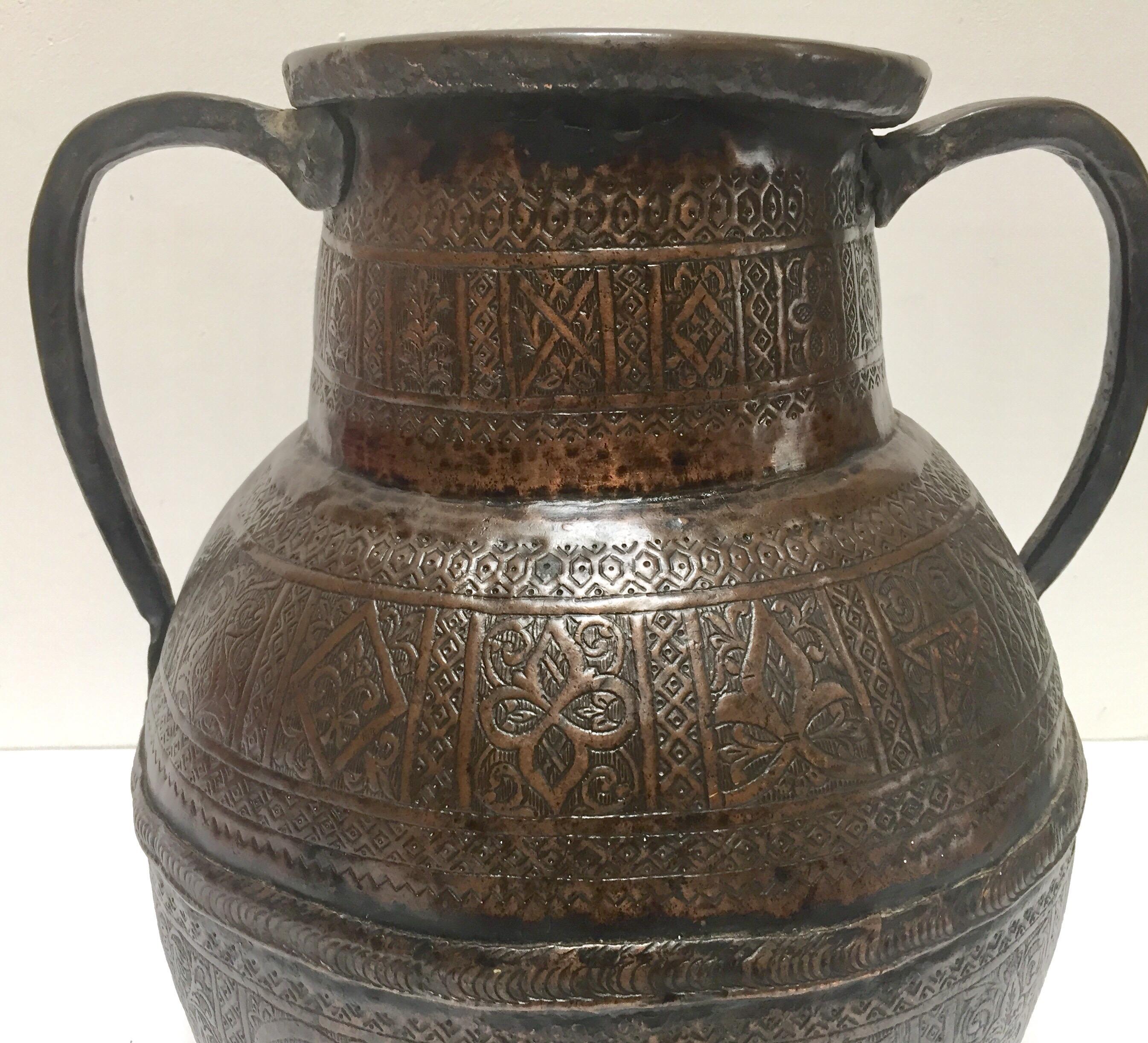 19th Century Persian Copper Pot with Handle 2