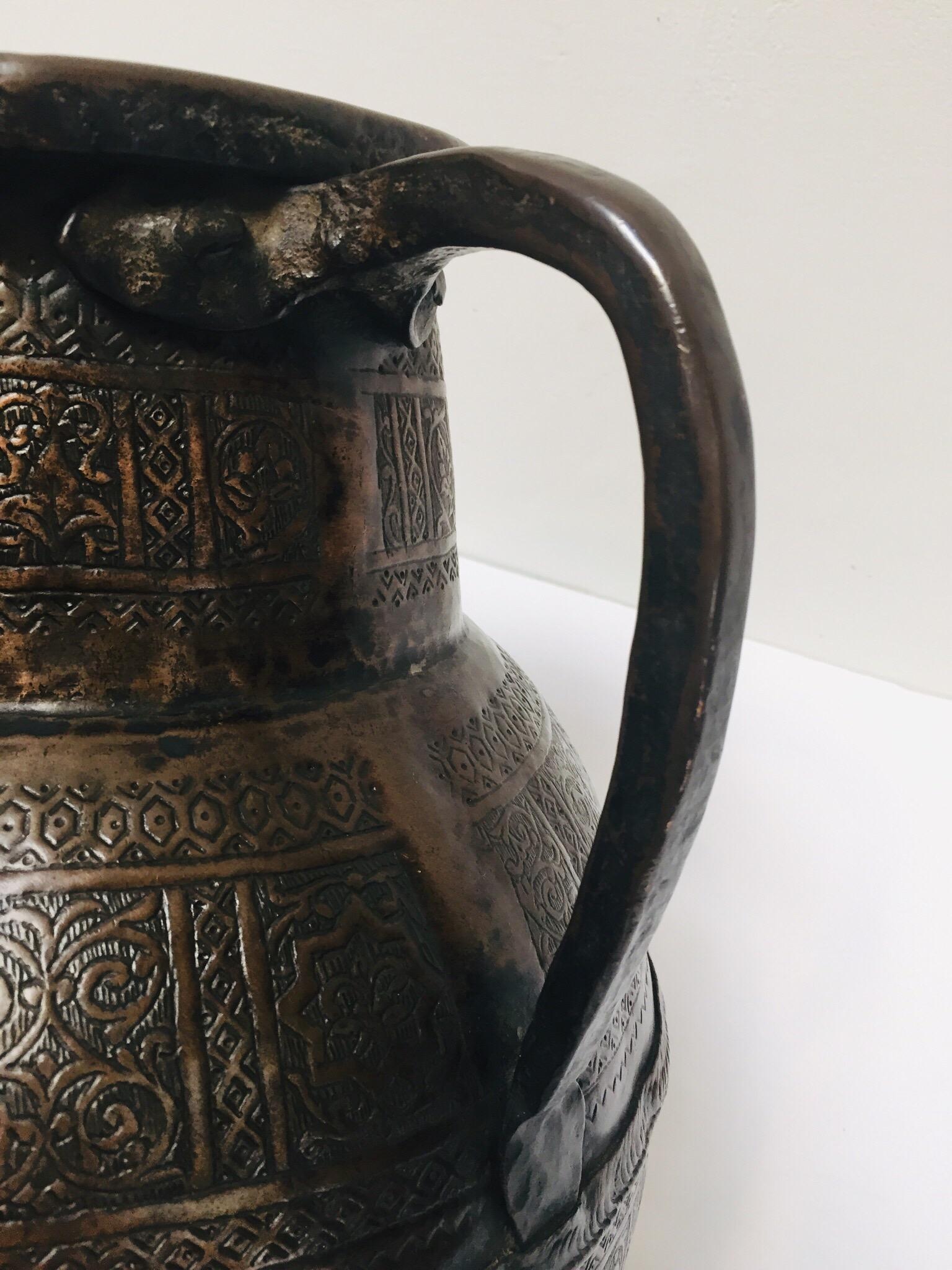 19th Century Persian Copper Pot with Handle 4