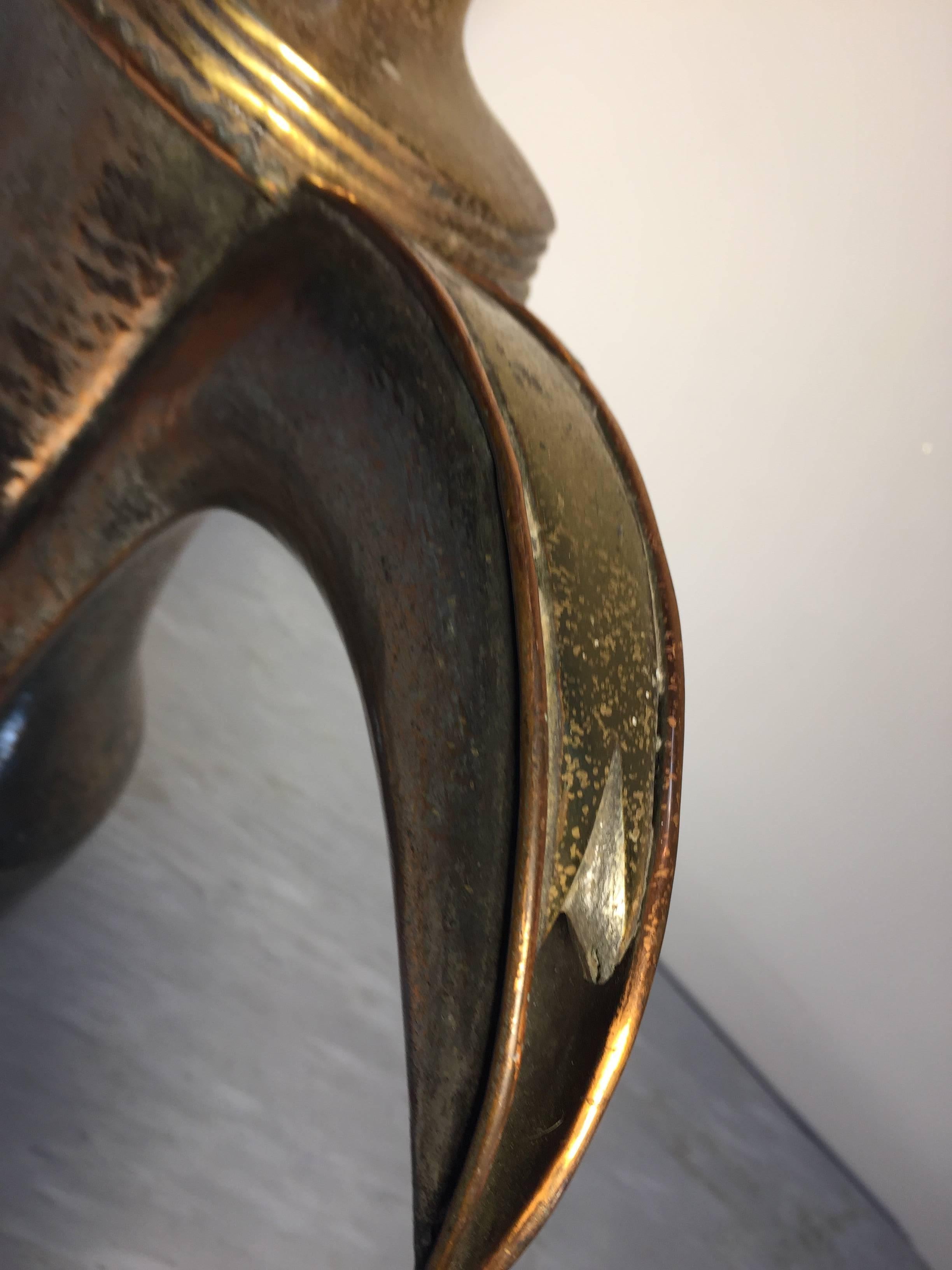 Hand-Crafted 19th Century Dallah Middle Eastern Oversized Arabic Copper Coffee Pot