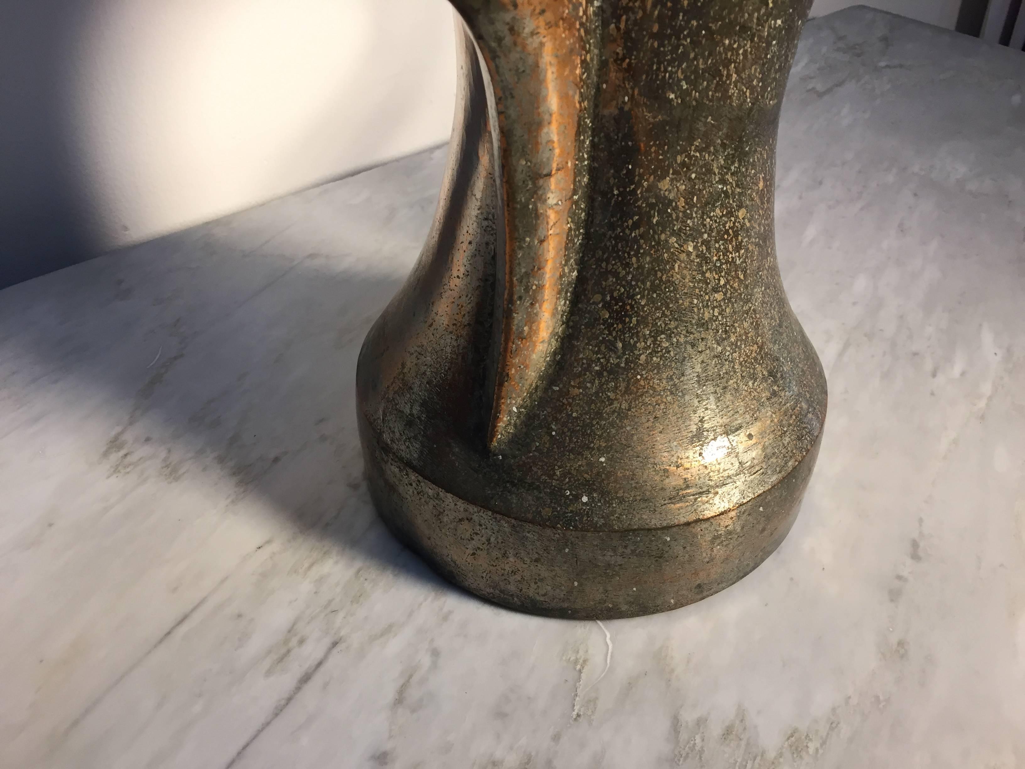Brass 19th Century Dallah Middle Eastern Oversized Arabic Copper Coffee Pot