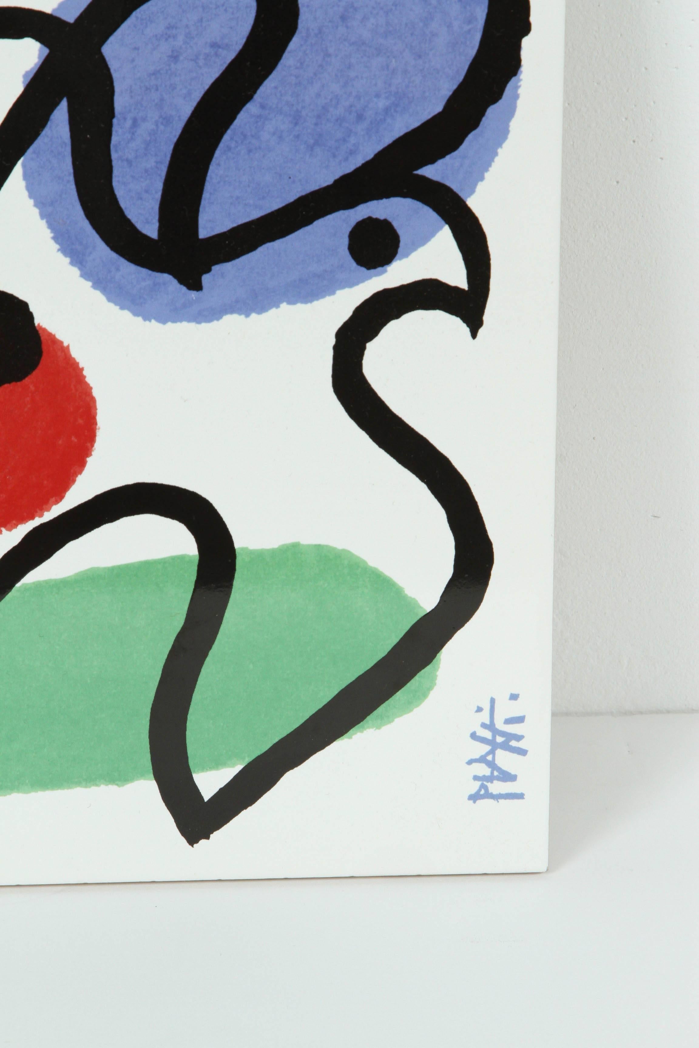 Postmoderne Celestino Piatti-Keramik-Kunstfliesen im Picasso-Stil (Schweizerisch) im Angebot