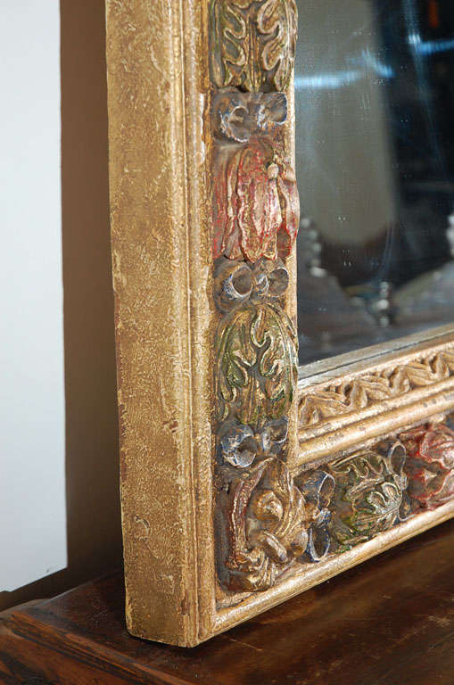 Composition Miroir italien de style vénitien et mauresque sculpté à la main en vente