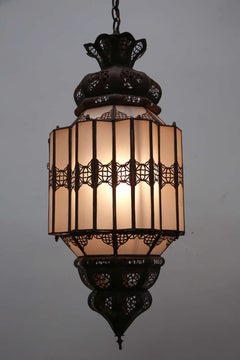 Moorish Milky Glass Moroccan Pendant