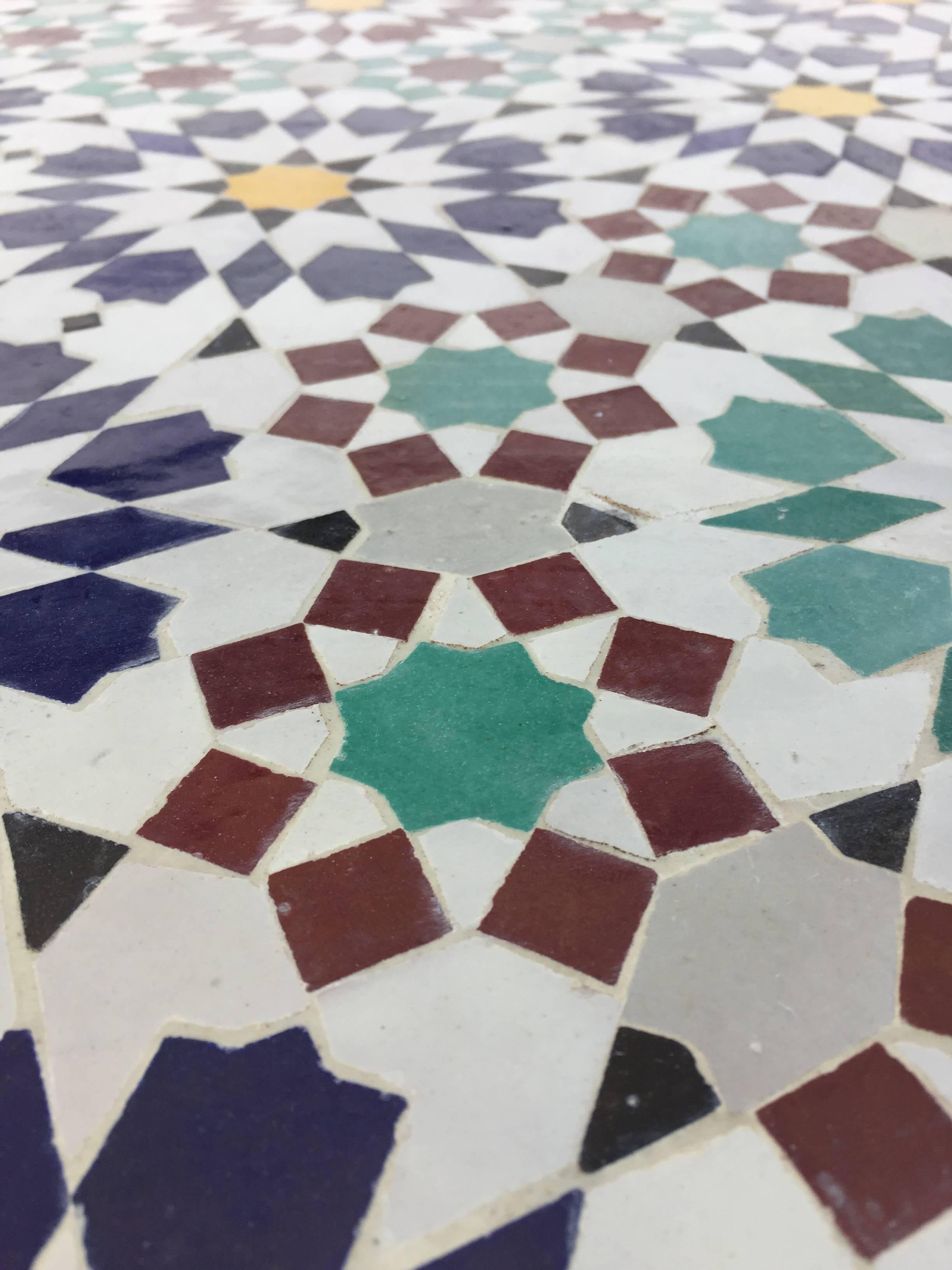 moroccan tile tables