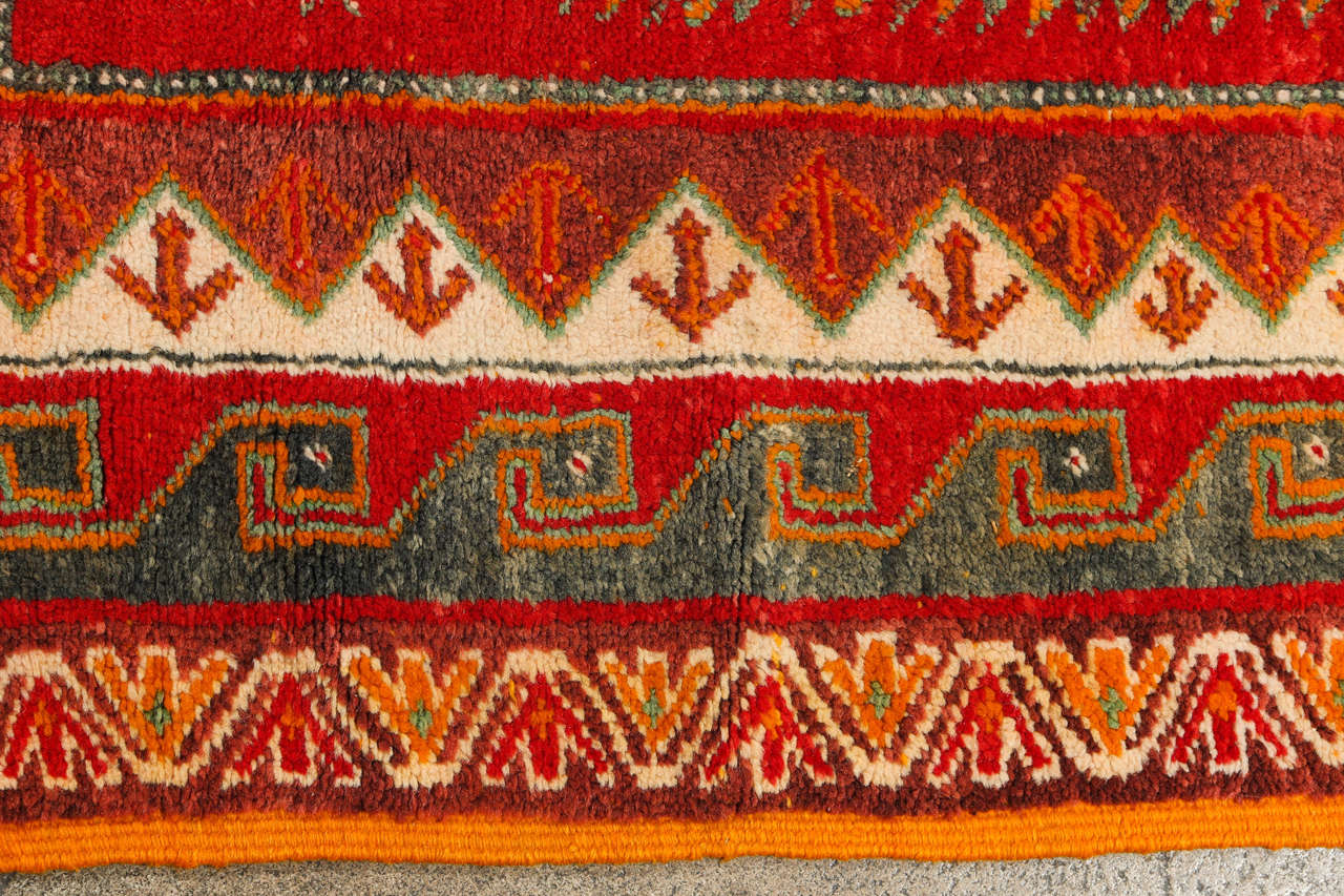 20th Century Moroccan Vintage Tribal Rug