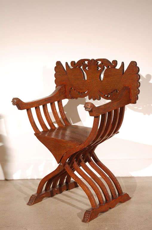 Antique Anglo Indian Savonarola Inlaid Moorish Peacock armchair.
Savonarola Arabian Islamic Folding chair with brass Inlays British India with Peacocks birds backrest.
19th century Middle Eastern style Savonarola armchair inlaid with a profusion of