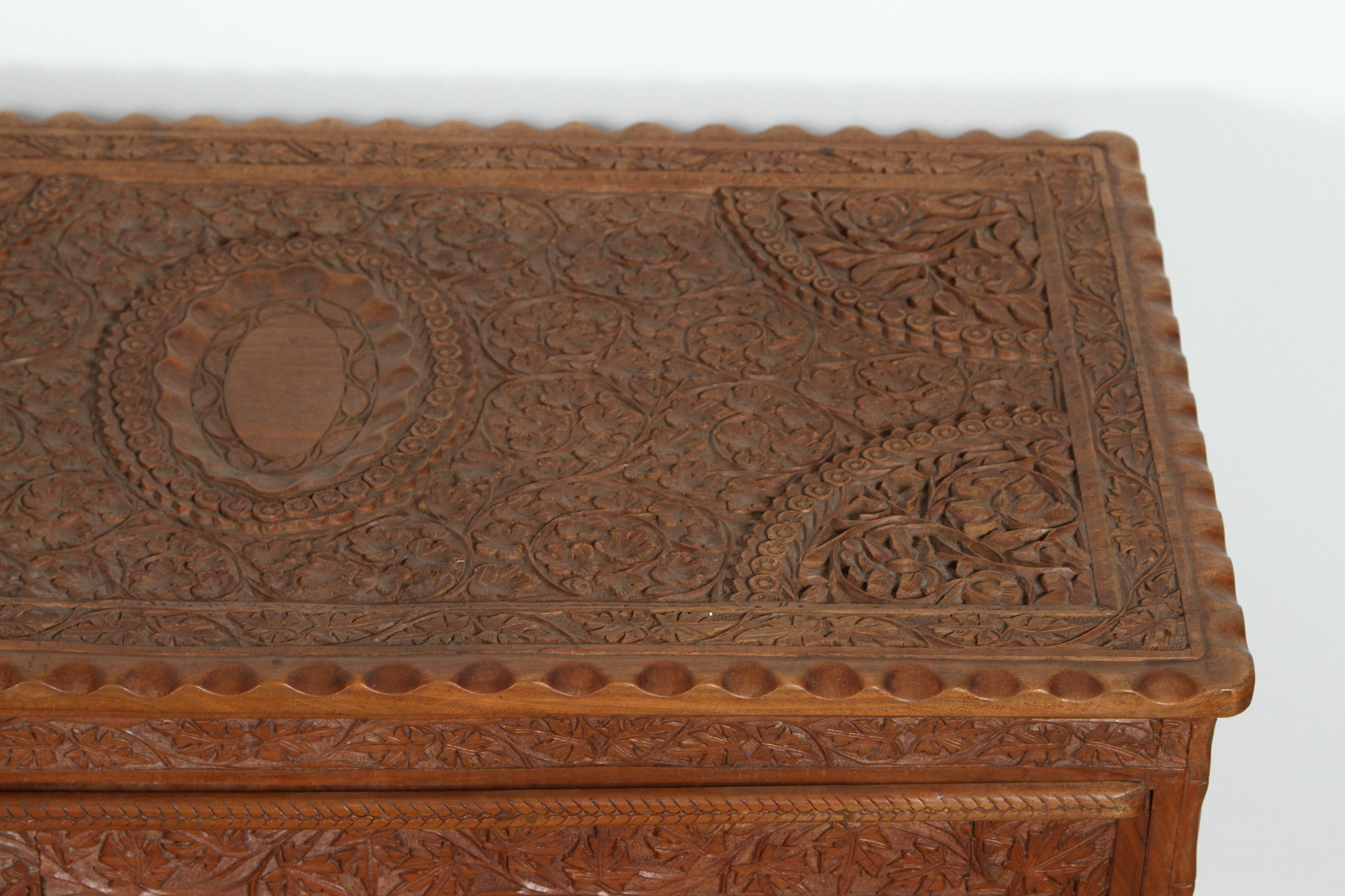Moorish Asian Finely Hand Carved Sideboard from Java, Indonesia For Sale