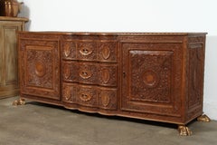Asian Finely Hand Carved Sideboard from Java, Indonesia