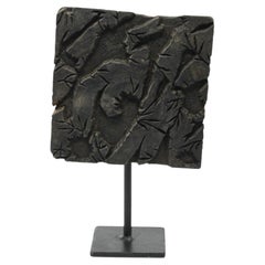 Vintage Hand-Carved Wooden Printing Block by Rajhastani Artist, 1950