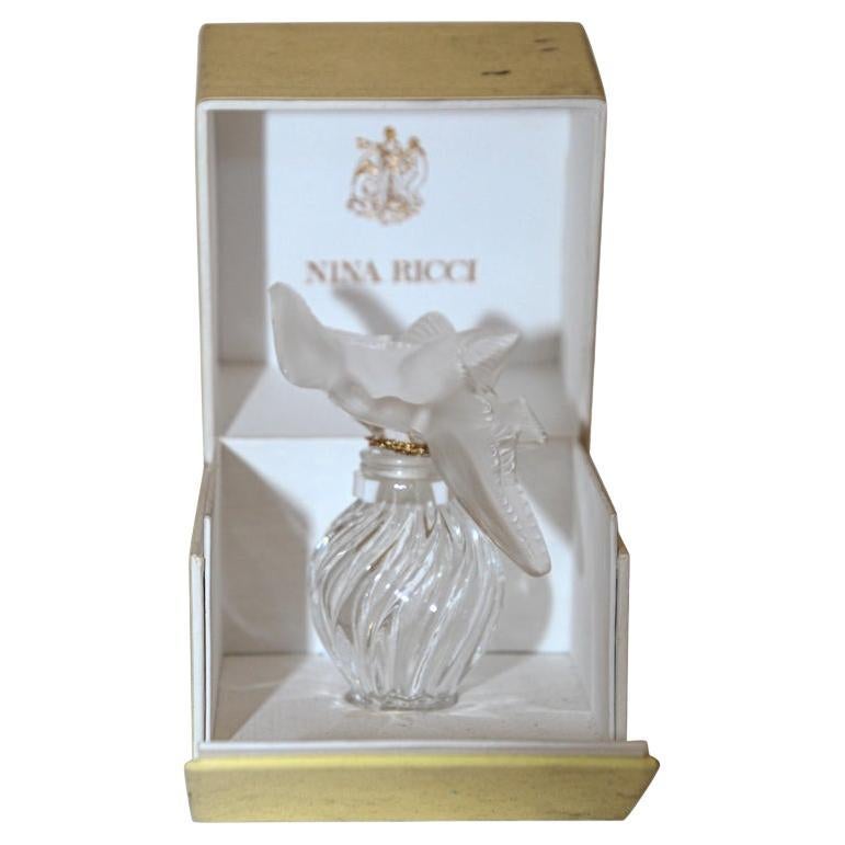 Vintage Nina Ricci L'Air Du Temps Lalique Double Dove For Sale