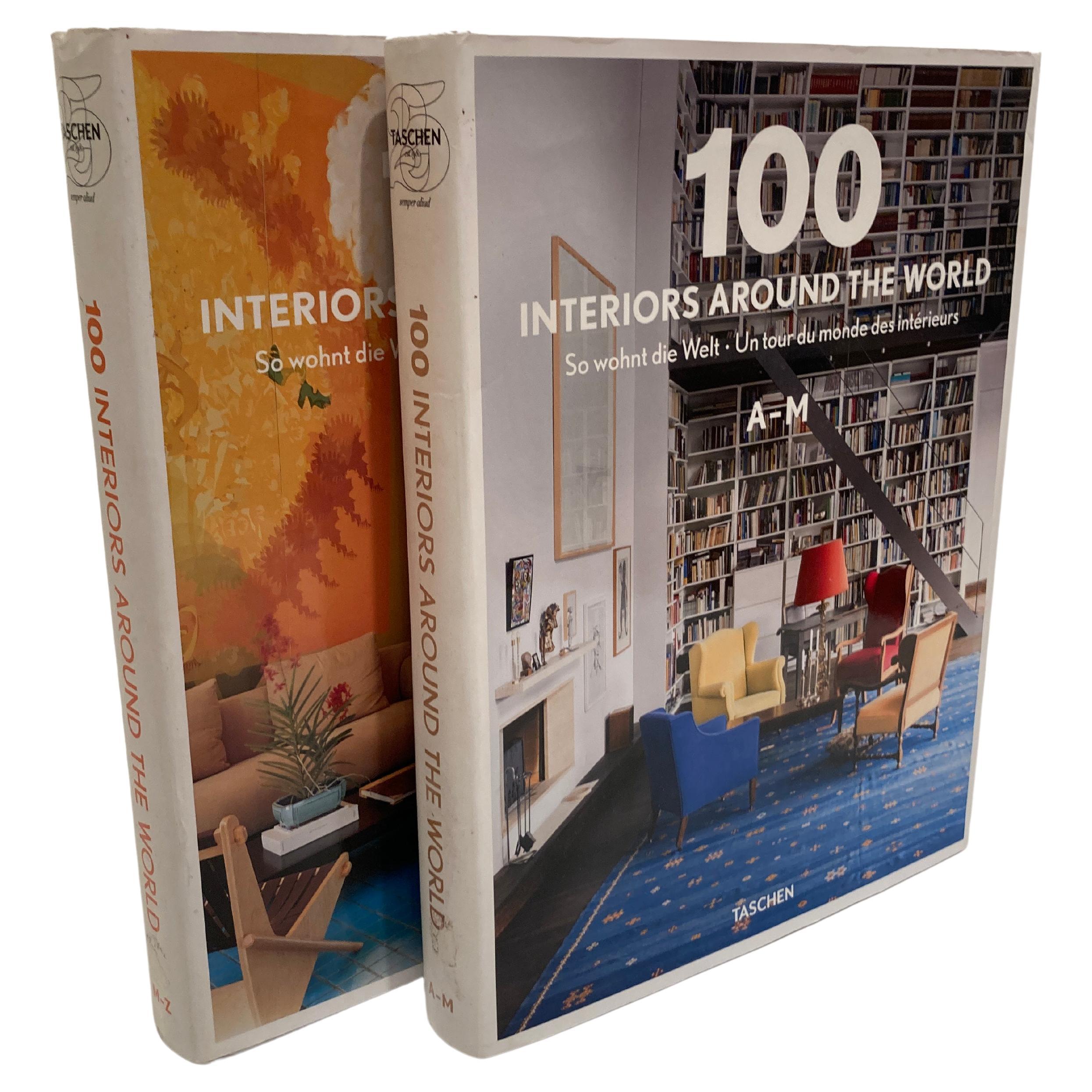 100 Interiors Around the World Hardcover, Tashen 2012 Series For Sale