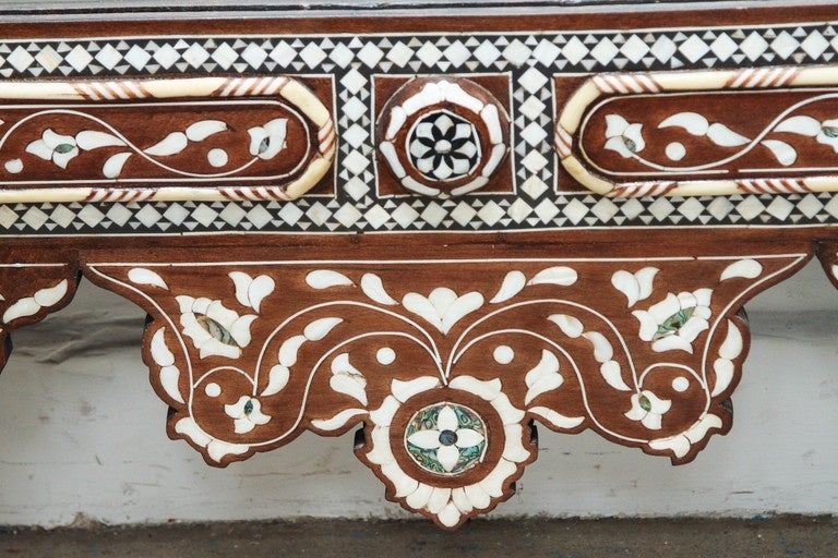 syrian mother of pearl mirror