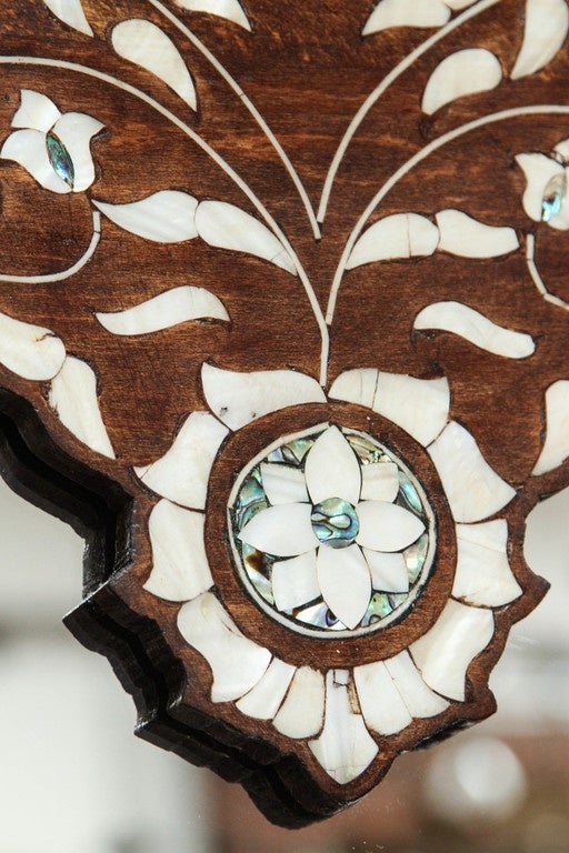 Palatial Oversized Syrian Mother of Pearl Inlaid Mirror In Excellent Condition In North Hollywood, CA
