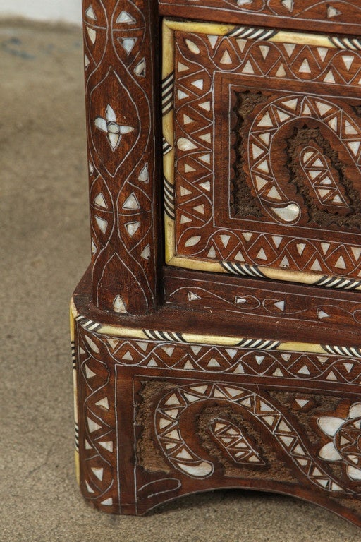 Islamic Syrian Chest of Drawers Inlay with Mother of Pearl