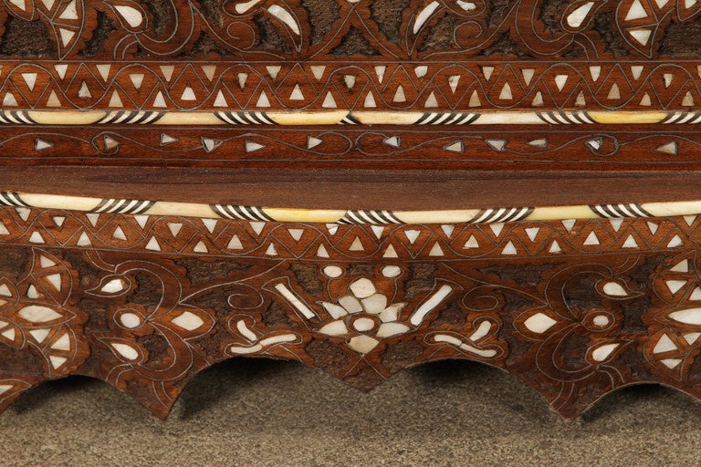 Hand-Carved Syrian Chest of Drawers Inlay with Mother of Pearl
