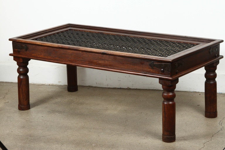 Spanish Colonial Spanish Style Coffee Table with Iron
