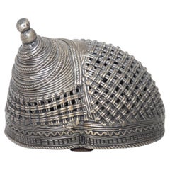 Indian Cast Brass Metal Incense Burner in a Snail Form