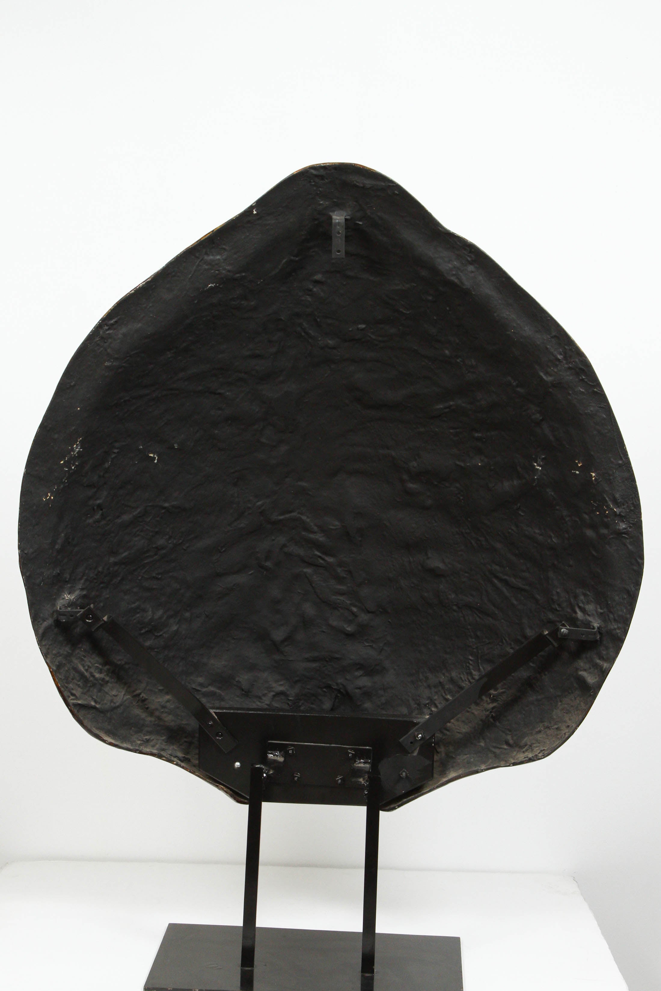 20th Century Large Faux Turtle Shell Mounted on Stand