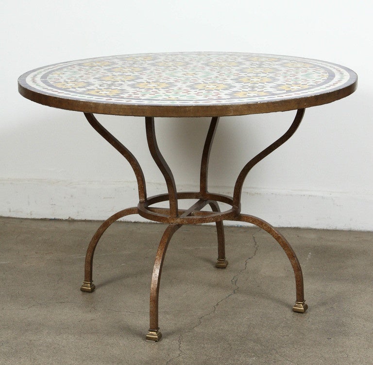 Moroccan Mosaic Tile Table from Fez 2
