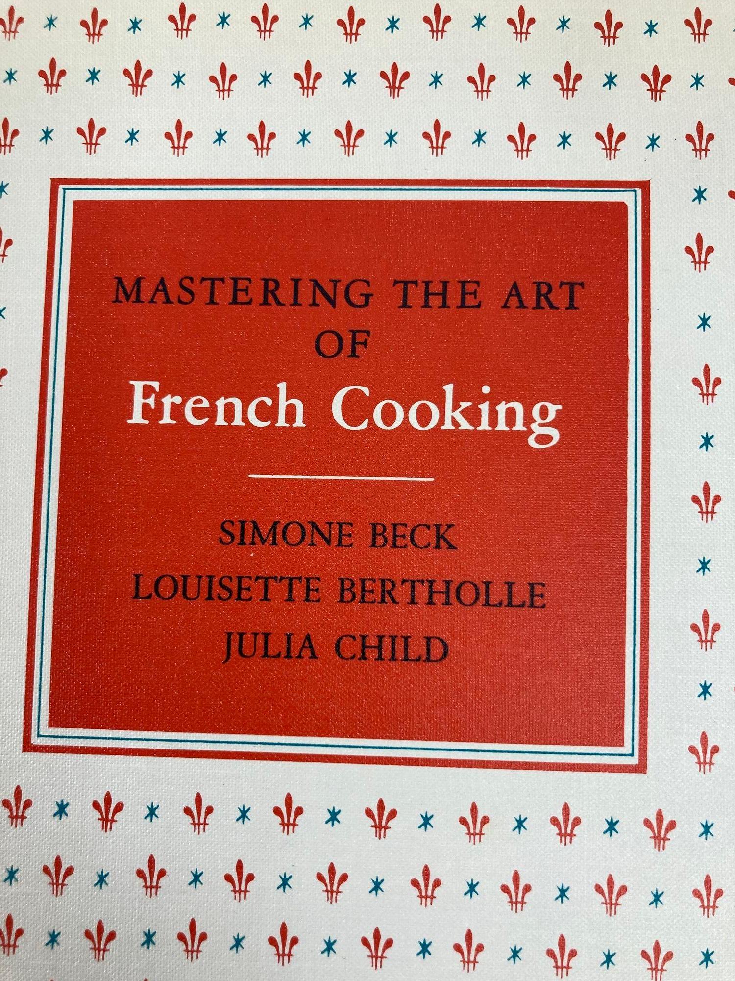 Paper Julia Child Mastering the Art of French Cooking Book 1964 For Sale
