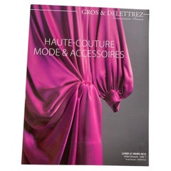 Haute Couture Paris Auction Catalog 2016 Published by Gros & Delettrez