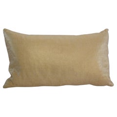 Vintage Lumbar Throw Pillow in Champagne Gold Shimmer