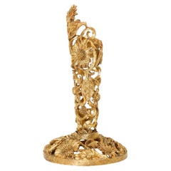 Vintage Matson Ormolu Portaboccioli in metallo filigranato 1940s