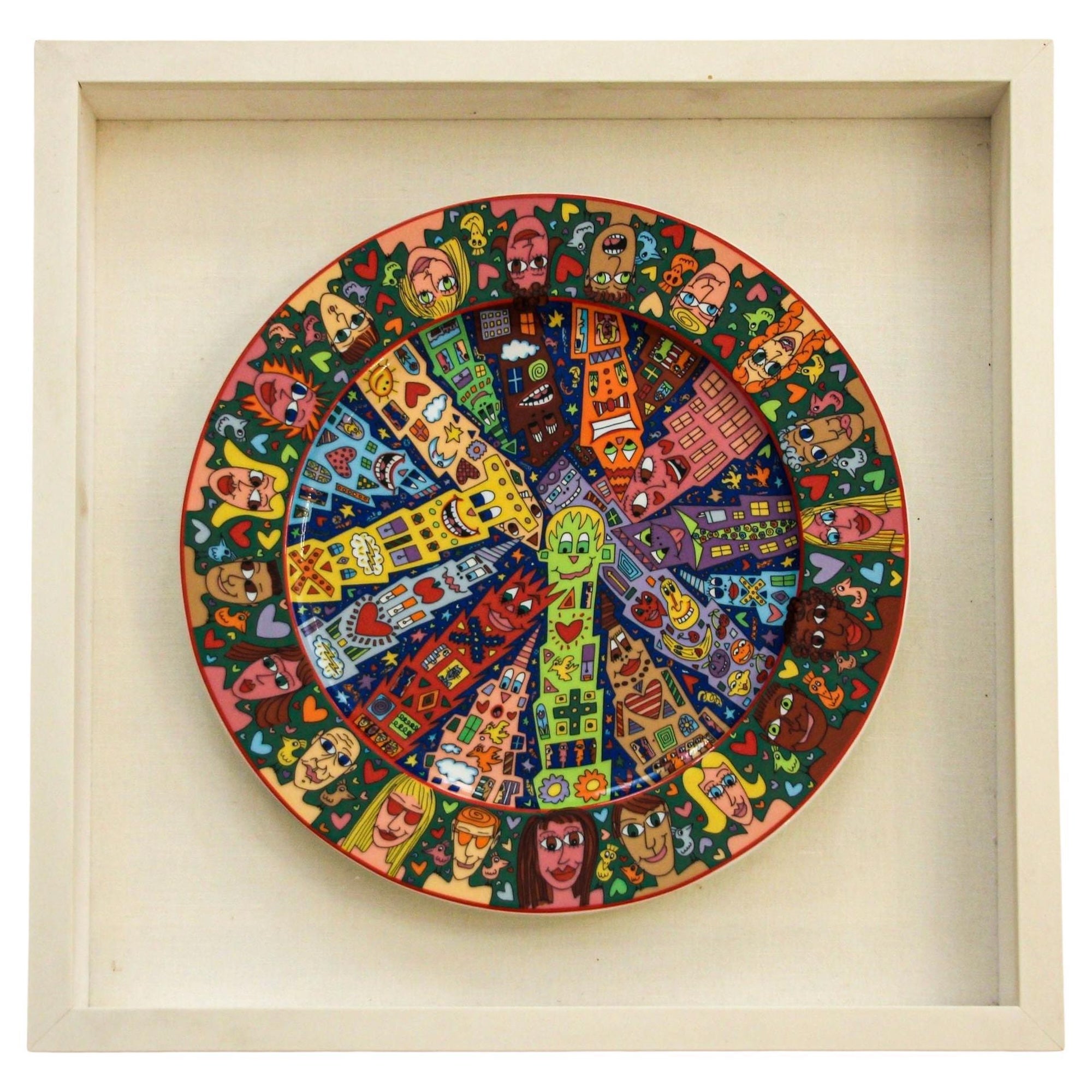 JAMES RIZZI « City People » Assiette de collection Rosenthal (Allemagne), édition limitée
