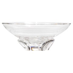 Bol Steuben Vintage Crystal Art Glass sur base tripode