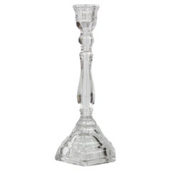 Tiffany & Co. Hand-Crafted Crystal Candlestick, Hexagonal, Italy, 1990