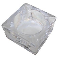 Molded Crystal de Sevres Cigar Ashtray, Hand-Crafted, France, 1970s