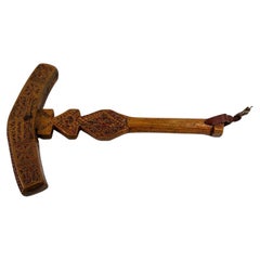 Moroccan Berber Wooden Sugar Hammer Marteau a Sucre Deggaga
