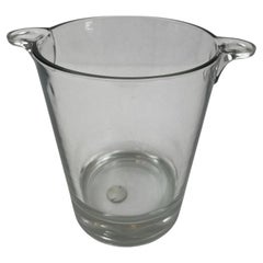 Vintage Glass Crystal Ice Bucket by Cristal D'Arques France