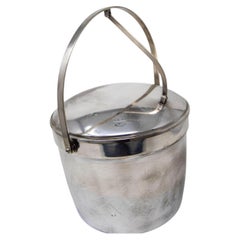 Vintage Art Deco Chrome Ice Bucket by Crescent USA, Mid-Century Design