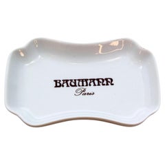 Baumann Paris Hotel Collectible Porcelain Dish by Pillivuyt France 1960s
