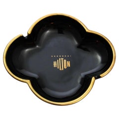 Collectible Shanghai Hilton Porcelain Cigar Ashtray Dish 1980s