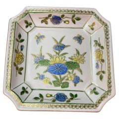 Vintage Asian Porcelain Octagonal Ashtray Dishishall Catchall