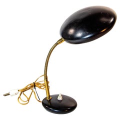 Vintage Italian Tole et Brass Lamp de bureau 1960s Bauhaus