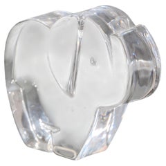Orrefors Sweden Martti Rytkönen Crystal Elephant Orrefors Glass Paperweight
