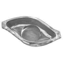 Rosenthal Horizon Lead Crystal Glass Candle Holder Catchall Vide Poche 1980s