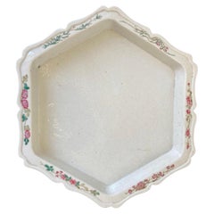 Vintage Asian Ceramic Hexagonal Dish Catchall Bowl