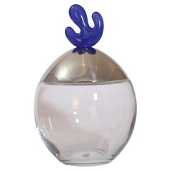 Tarro de cristal vintage Alessi Big Ovo Diseñado por Joanna Lyle Italia