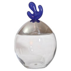 Tarro de cristal vintage Alessi Big Ovo Diseñado por Joanna Lyle Italia