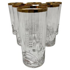 Royal Crystal Rock Aurea Becher-Highballgläser in Karton, Royal Crystal, 6er-Set, Vintage