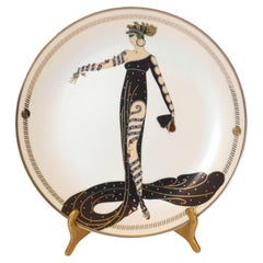 Erté "La Merveilleuse" Piatto da collezione in porcellana Sevenarts Romain de Tirtoff