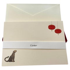 Cartier Panther Design Schreibtisch-Accessoire-Set mit 9 Karten und Umschlägen