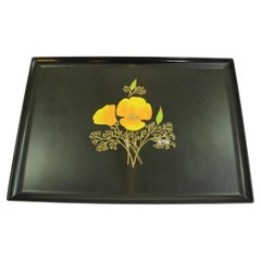 Bandeja de servir Couroc Vintage con diseño floral
