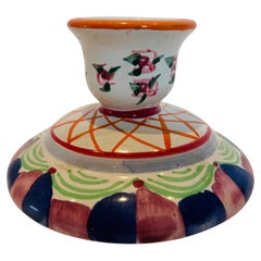 Vintage Mackenzie-Childs Style Cottage Single Light Candlestick