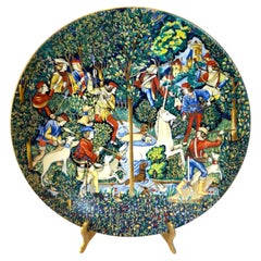 Haviland Limoges France La Chasse a La Licorne Decorative Plate 1974 Limited Ed.
